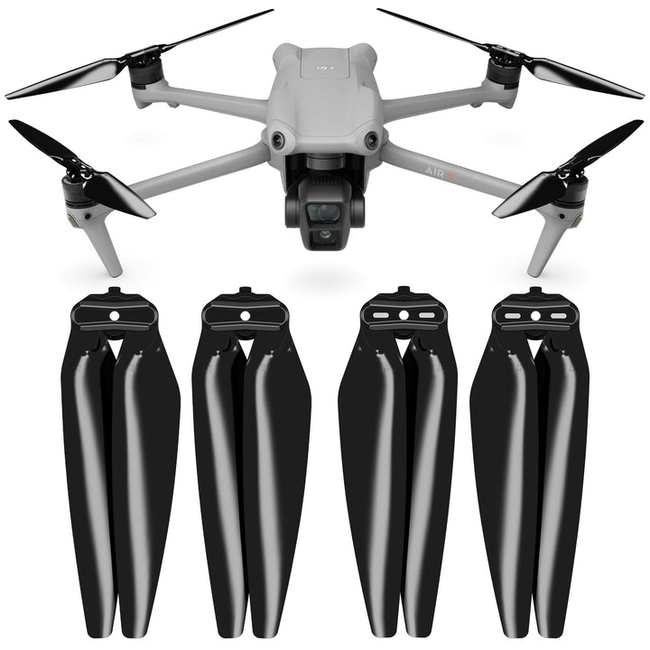 Master Airscrew Stealth Propeller für DJI Air 3 & Air 3S - Schwarz, 4 Stück, Schwarz