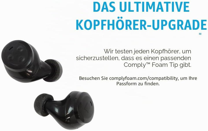 Comply TrueGrip TW-400-C, universeller Memory-Schaum für die meisten In-Ear Kopfhörer, Grösse M, M