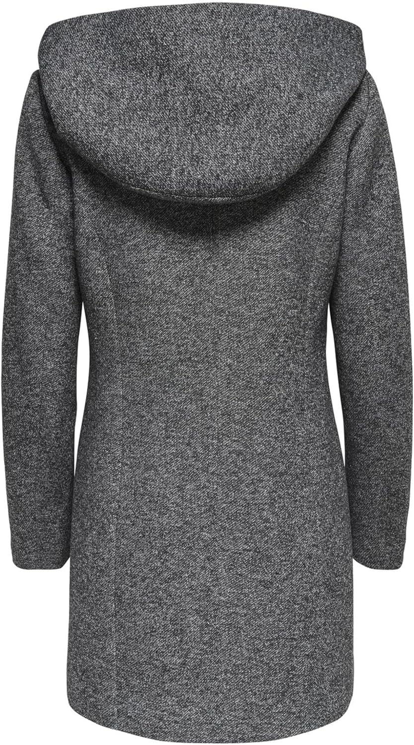 ONLY Female Mantel Klassischer XS Dark Grey Melange 1, XS Dark Grey Melange 1