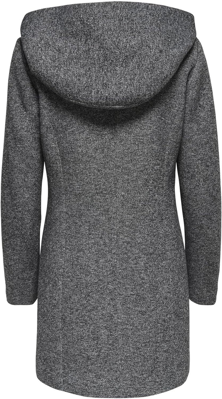 ONLY Female Mantel Klassischer XS Dark Grey Melange 1, XS Dark Grey Melange 1