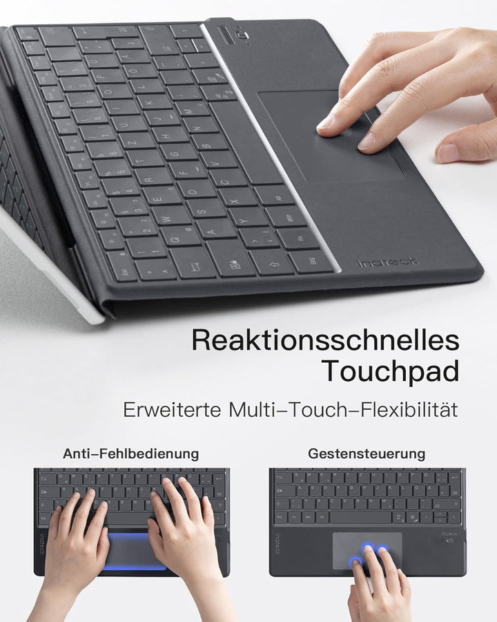 Inateck Surface Pro 9 Tastatur,Kompatibel mit Surface Pro 11/10/9/8/X, mit Touchpad,Surface Tastatur