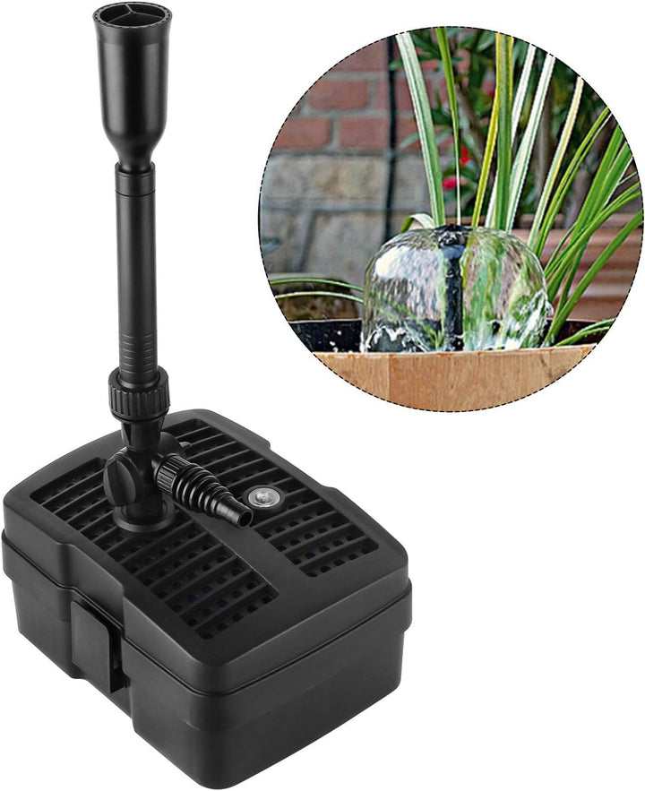Forever Speed 4 in 1 Teichpumpe Springbrunnenpumpe mit Filter, 5W/9W/11W UV-Klärer, 1000l/h-2500l/h,