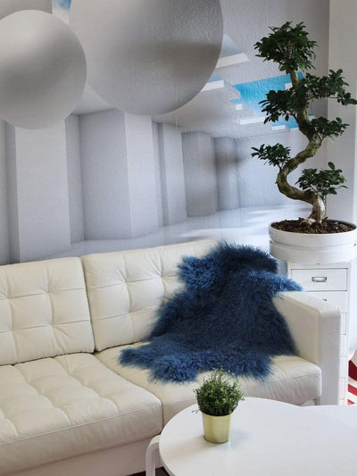Hollert Lammfell Tibet Sheepskin Monglolisches Schaffell gelockt sehr weich Echtfell Dekoration Läuf