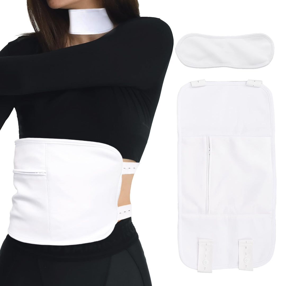 Castor Oil Pack - Wiederverwendbarer Wrap Mit Klettverschluss Taille Gürtel für Leber-Detox (Öl Nich