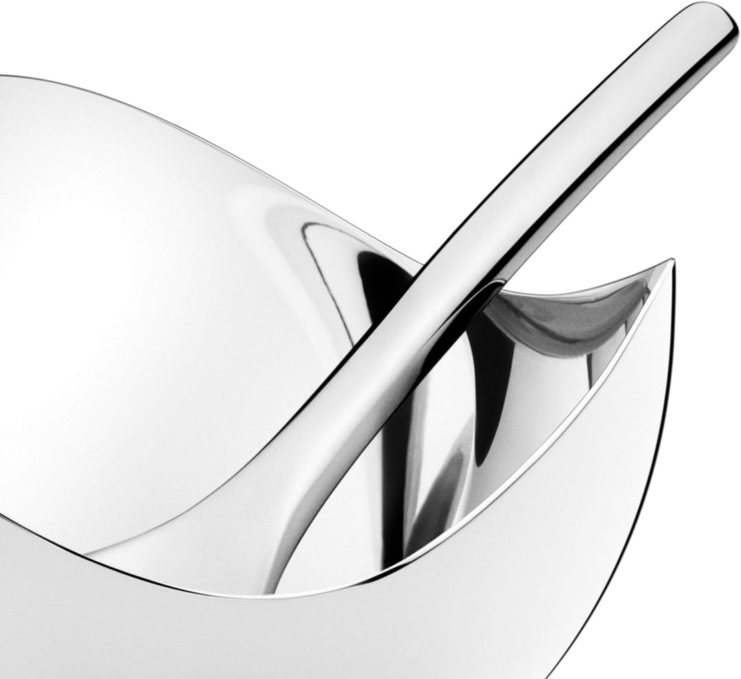 Georg Jensen Salz Sellar Mit Löffel, Edelstahl, Stainless Steel 11.7 x 13 x 5.1 cm