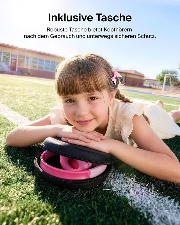 Belkin SoundForm Mini 2 kabelloser On-Ear-Bluetooth-Kopfhörer für Kinder, 55 h Laufzeit, Lautstärkeb