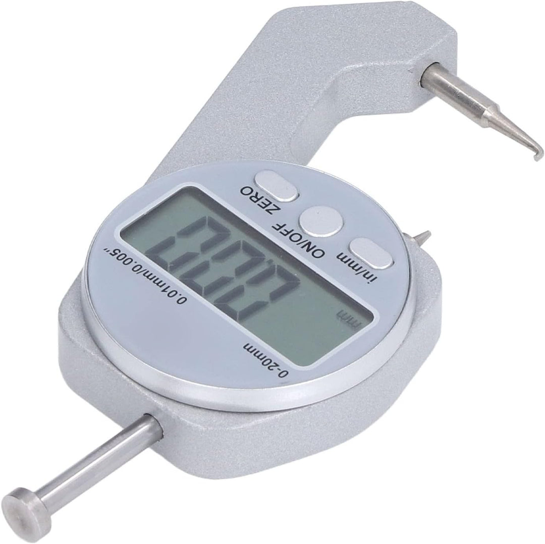Dickenmesser, EVTSCAN Dickenmesser 0-20 mm Bereich Digitalanzeige Mini-Dickenmesser mit kleiner gebo