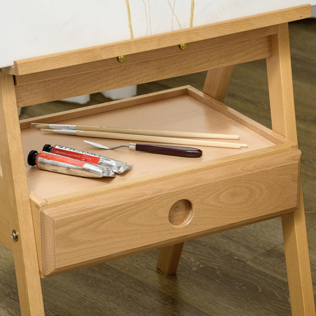 Vinsetto Staffelei Holz Gross 150-190 cm hoch Holzstaffelei für Leinwände bis 92 cm Leinwand Ständer