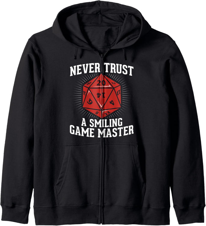 RPG Spielleiter Never Trust A Smiling Gamemaster Kapuzenjacke