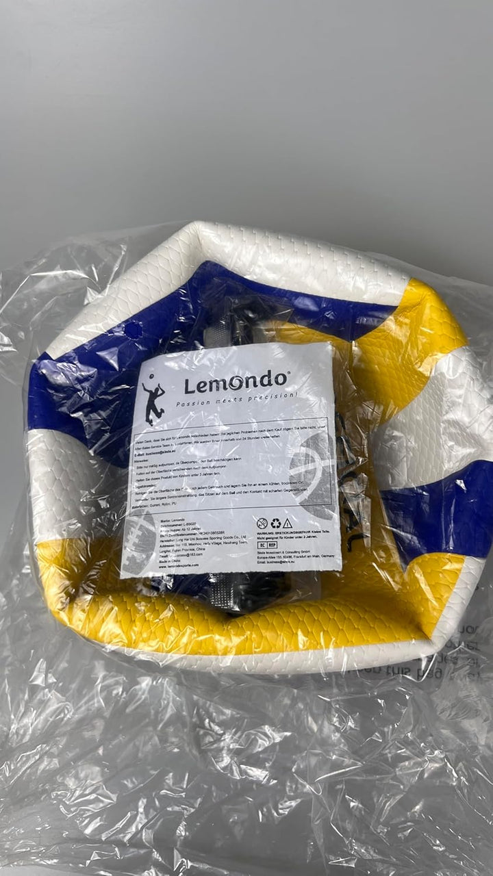 Lemondo Volleyball PU Weich Beachvolleyball Soft Wasserfest mit Pumpe Indoor Outdoor Wasserball Ball