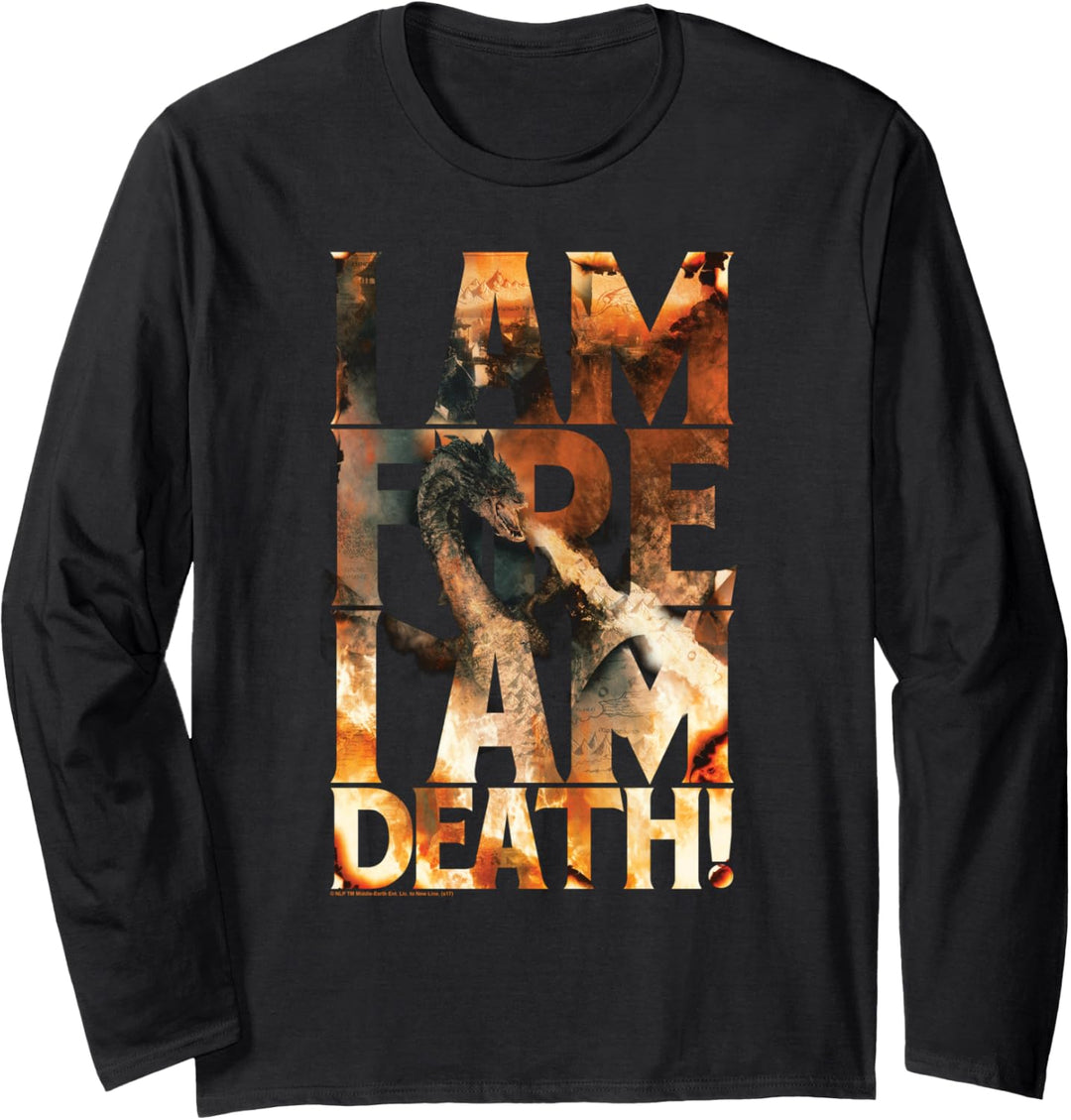 Hobbit Smaug I Am Fire Langarmshirt
