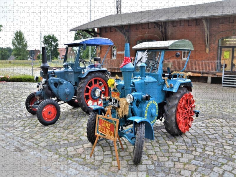 CALVENDO Puzzle 2 LANZ Bulldog - D3506 A 1000 Teile Lege-Grösse 64 x 48 cm Foto-Puzzle Bild von Günt