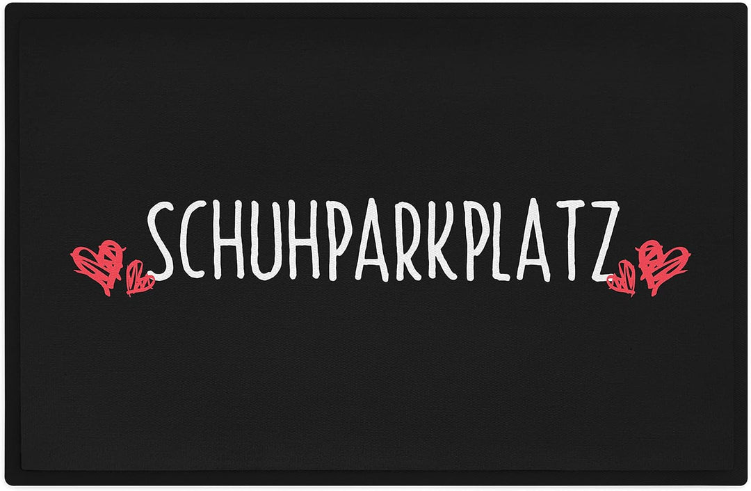 Trendation - Schuhparkplatz Lustige Fussmatte Geschenk Fussmatte mit Spruch Innen und Aussenbereich
