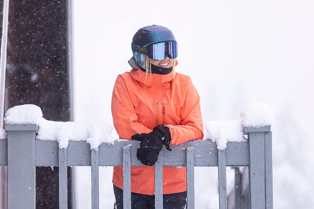 Giro Blok Asian Fit Erwachsene Schneebrille mit lebendigen Gläsern Dusty Rose All Access - Vivid Pin