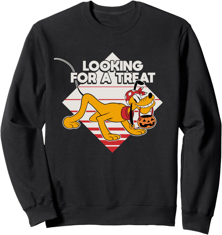 Disney Pluto Looking for a Treat Jack-O'-Lantern Halloween Sweatshirt