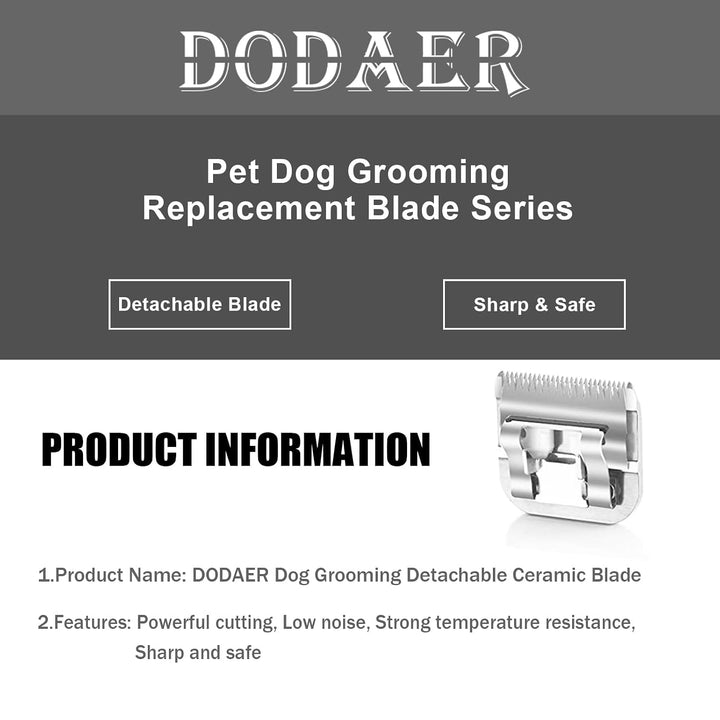 7F/5F/4F Keramikklingen für Hundehaarschneider,kompatibel mit Moser 45-50/Heiniger/Andis/Oster A5/Wa