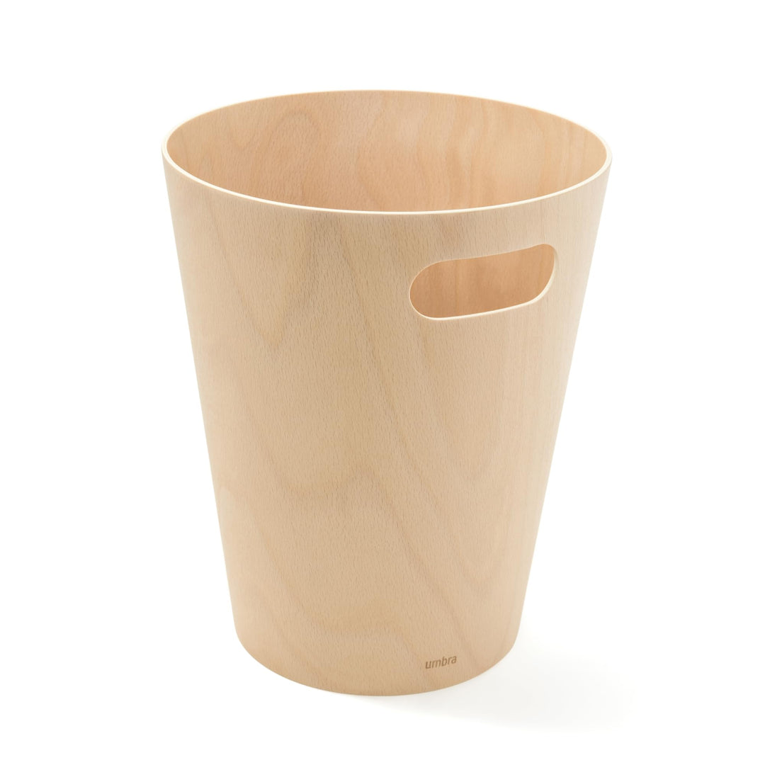 Umbra Woodrow Abfalleimer Holz, 7, 5l, Natur, Natur