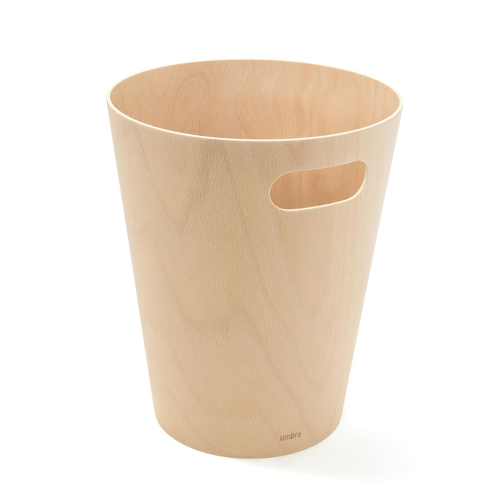 Umbra Woodrow Abfalleimer Holz, 7, 5l, Natur, Natur