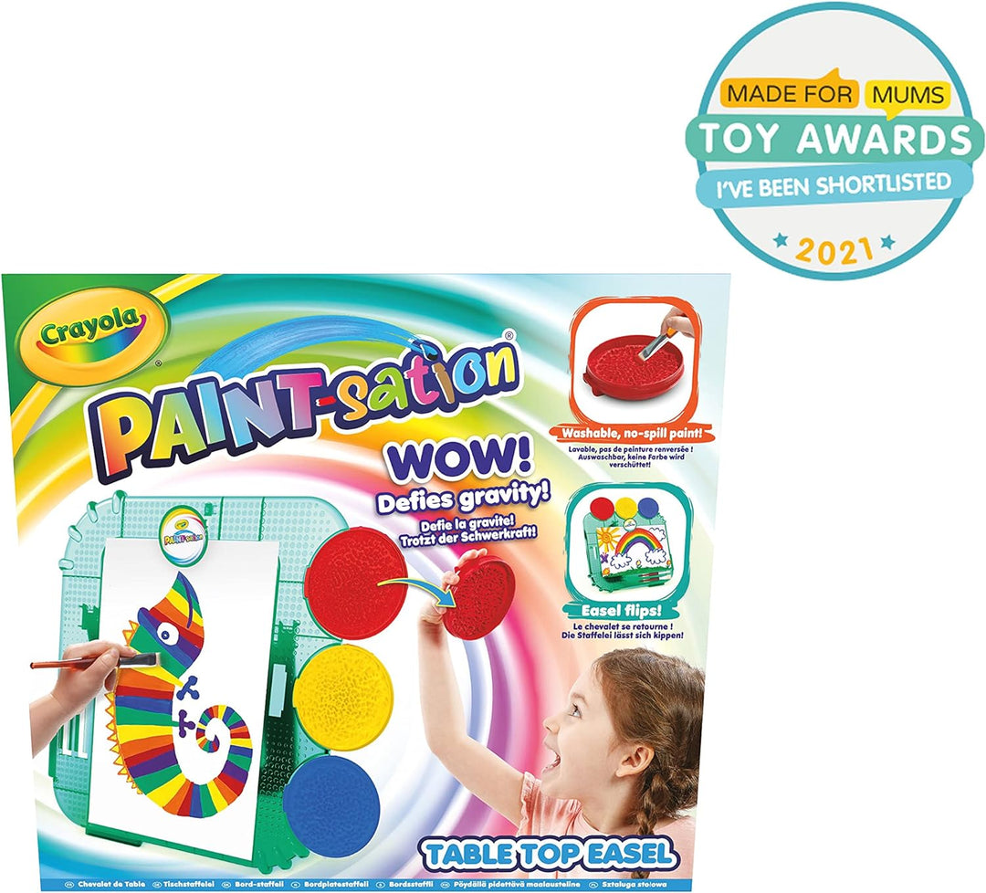 CRAYOLA Malstation: Tischstaffelei | auslaufsicheres Malset | ideal für Kinder ab 3 Jahren