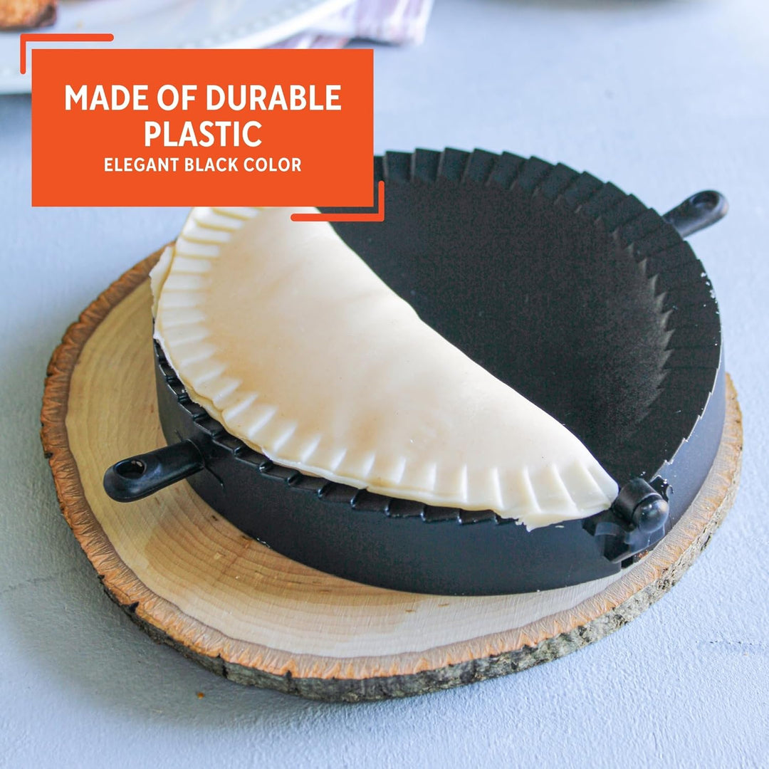 Imusa USA IMU-71006W Jumbo-Form, einfach zu bedienen, Kunststoff, Empanada-Form, Schwarz