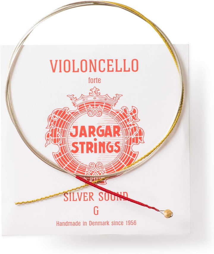JARGAR Ce-GCFS Cello Classic G-Saite-SILVER, forte (1,16mm) für Cello Forte / Heavy Rot // Red, Fort