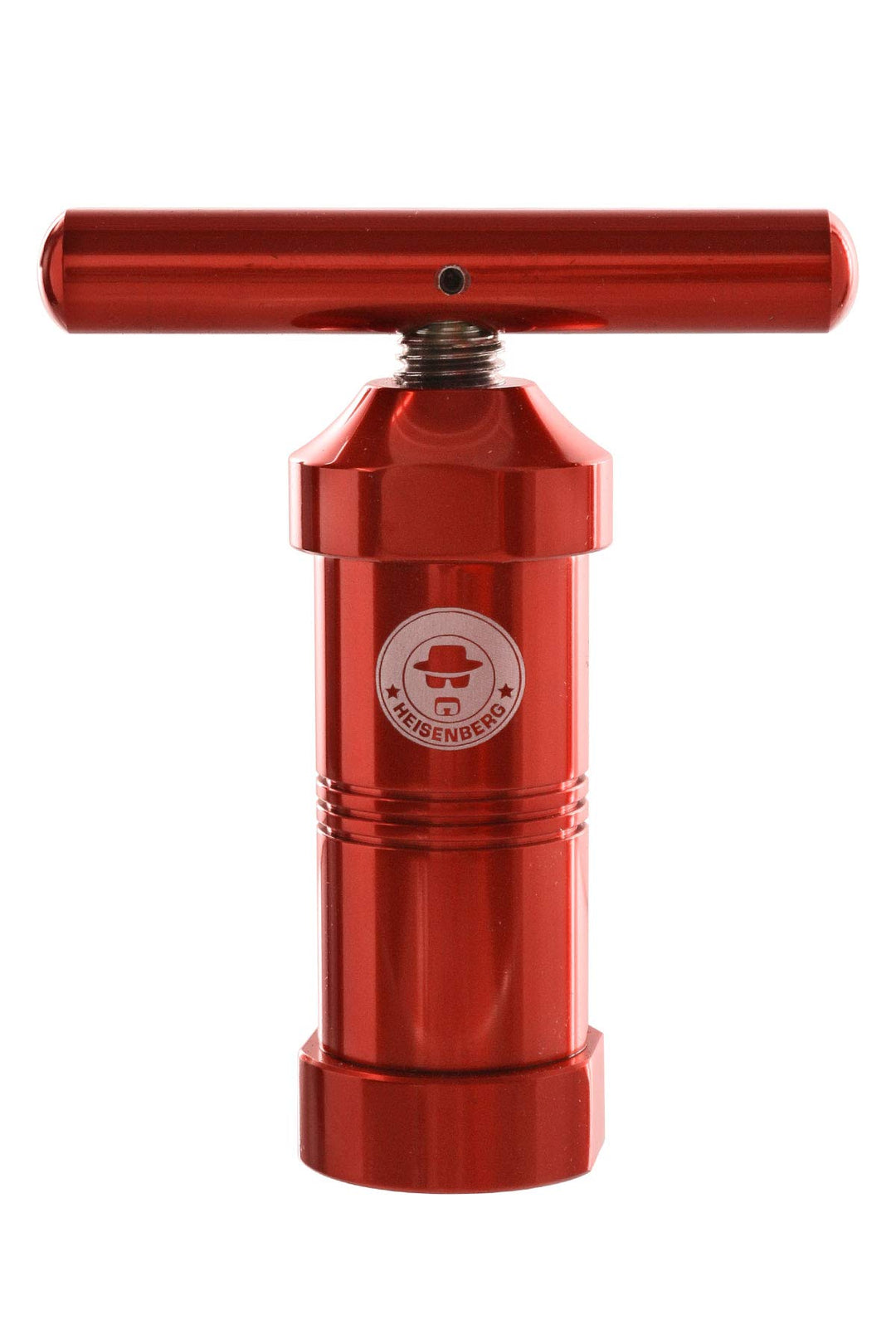 Heisenberg Pollenpresse Höhe: 120mm, Durchmesser: ∅ 40mm (Rot, Aluminium) Aluminium Rot, Aluminium R