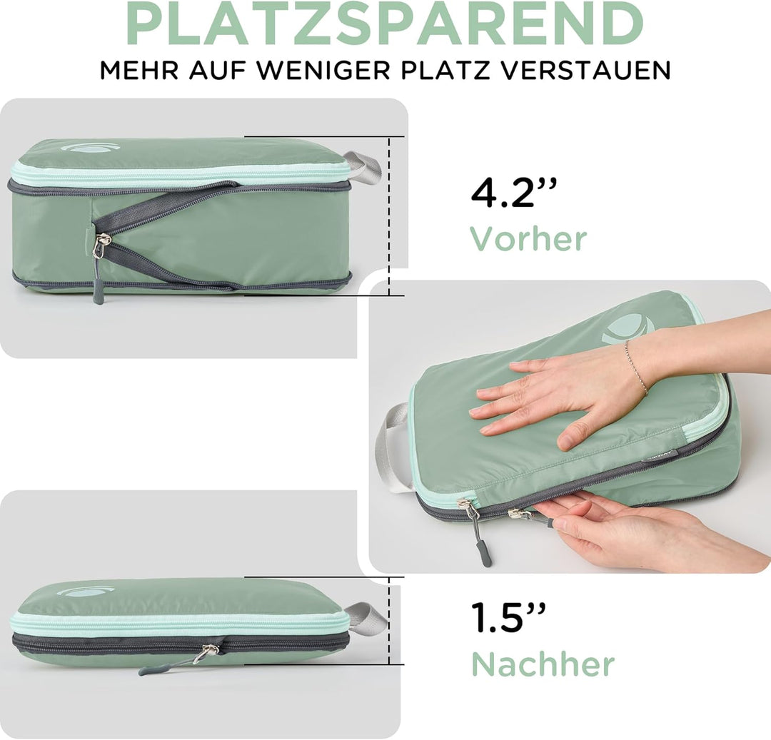 Cipway Kompression Koffer Organizer Set für Rucksack ，Ultraleichte Packtaschen Compression Packing C
