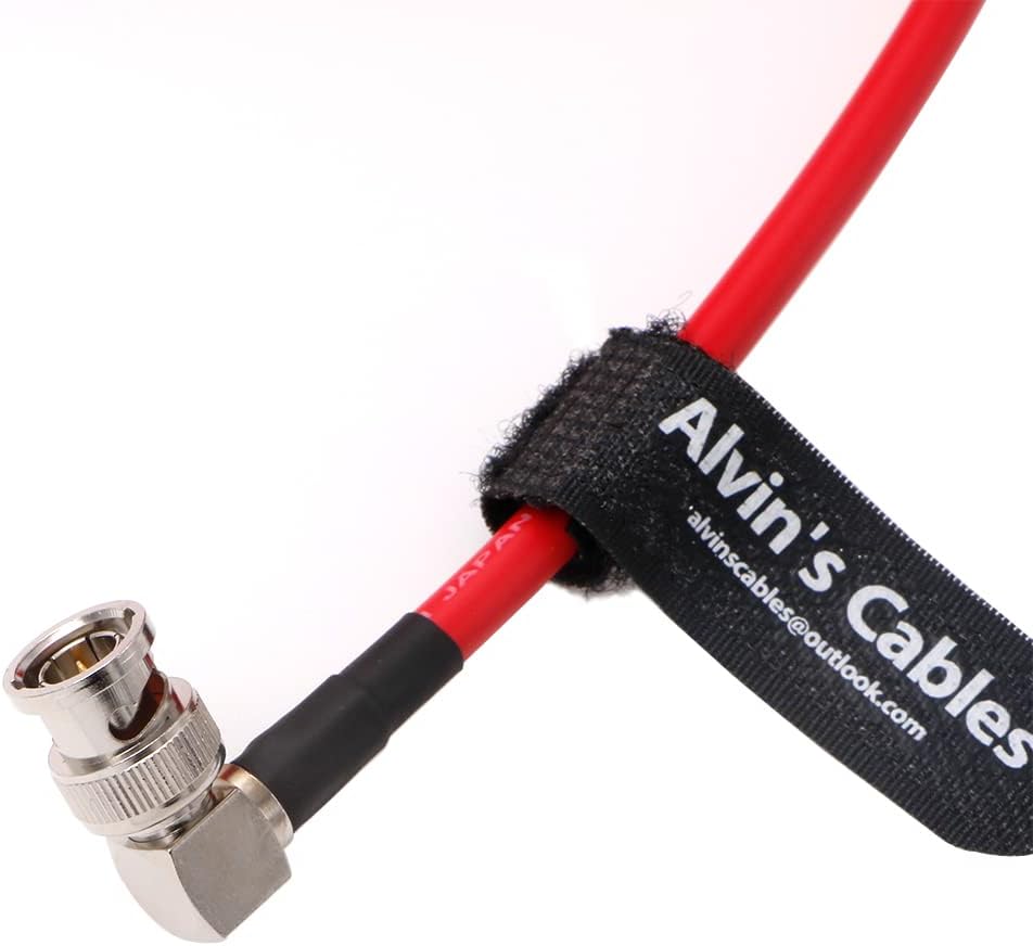 Alvin's Cables BNC-Koaxialkabel 12G HD-SDI BNC-Stecker auf Stecker L-förmig Original-Kabel für 4K-Vi