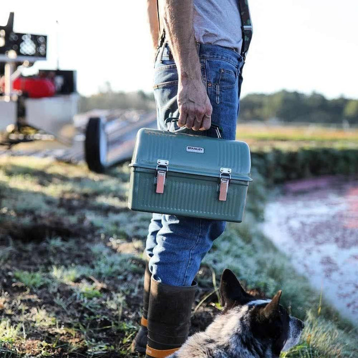 STANLEY Classic Lunch Box 9.5L - Lunchbox aus Edelstahl mit Griff - BPA Frei Food-Behälter - Platz f