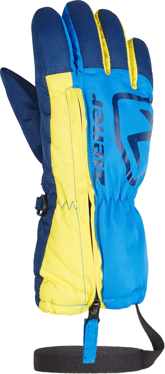 Ziener Unisex – Babys Leo Ski-Handschuhe/Wintersport | Langer Reissverschluss, Leash 2 persian blue,