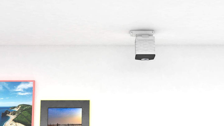 7links 360 Grad Kamera: Mini-Akku-HD-Überwachungskamera mit 360°, 960p, Nachtsicht, WLAN, App (Decke