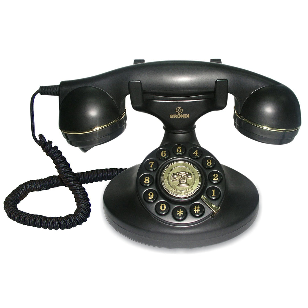 Brondi Nostalgietelefon Vintage 10, schwarz Single, Single