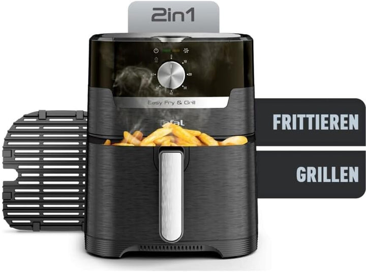 Tefal EY5018 Easy Fry & Grill Classic Heissluftfritteuse | 2-in-1 Technologie (Air Fryer und Grill)
