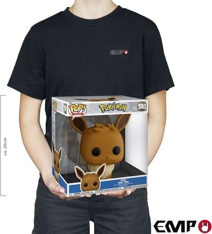 Funko Pop! Jumbo: Pokemon - Eevee - Evoli - Vinyl-Sammelfigur - Geschenkidee - Offizielle Handelswar