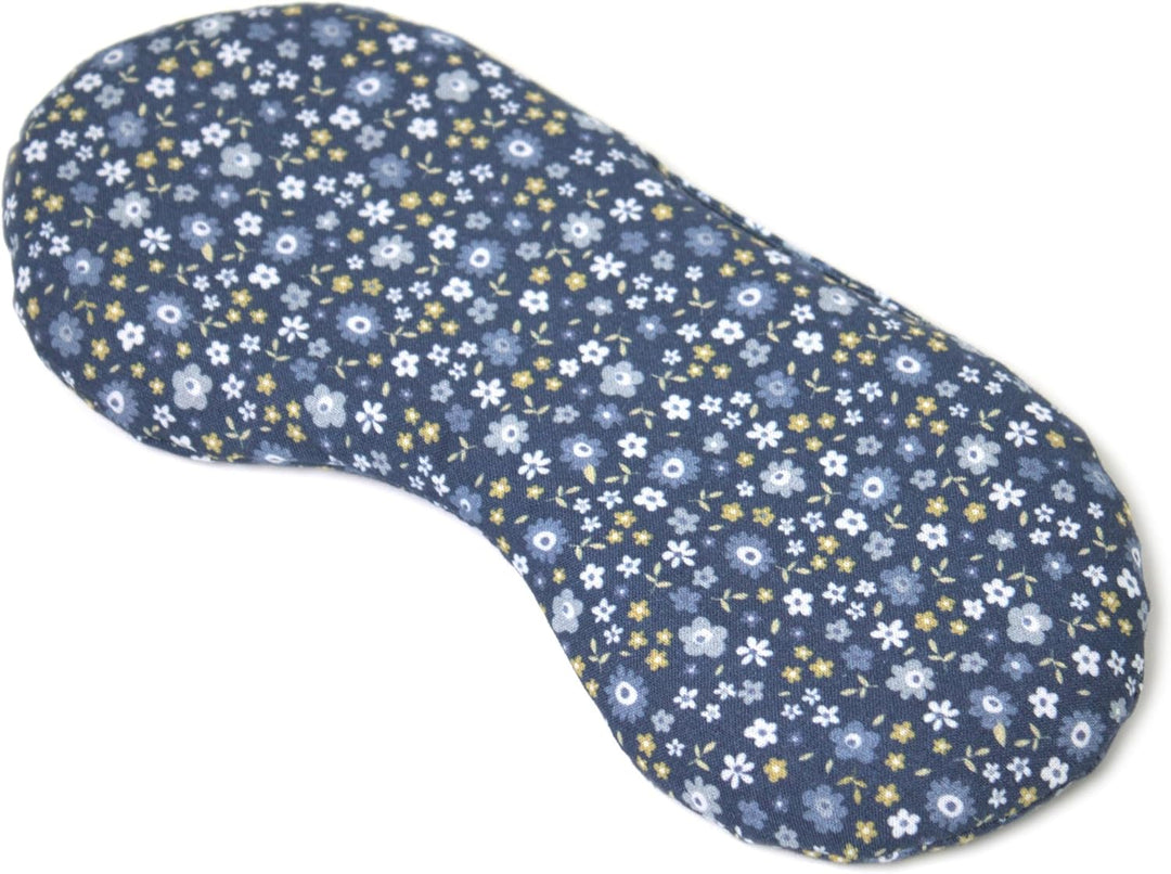 Bio-Bio Augenkissen Augentrost & Leinsamen "Blümchen-blau" zur Entspannung, zum Kühlen, erwärmen ode