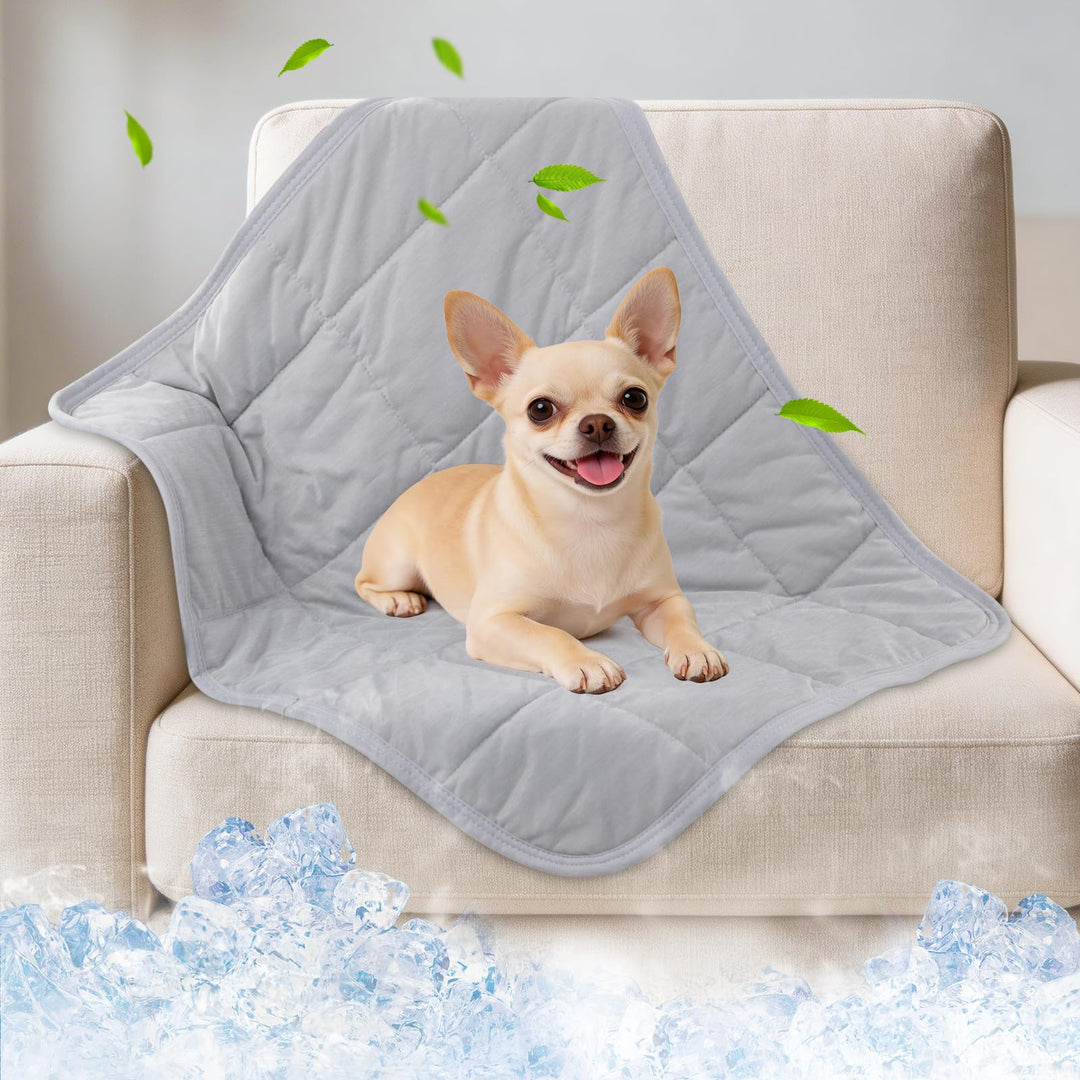 PICK FOR LIFE Kühldecke Hunde Q-MAX>0.4 Waschbare Hundedecke Sommer Doppelseitige Kühlende Haustierd