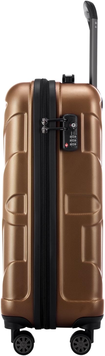 suitline - Handgepäck Hartschalen-Koffer Koffer Trolley Rollkoffer Reisekoffer, TSA, 55 cm, ca. 34 L