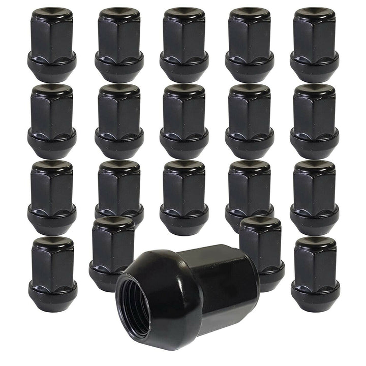 TRACER 20 schwarze Radmuttern Kegelbund geschlossen M14x1,5 kompatibel mit Chrysler, Ford, Land Rove