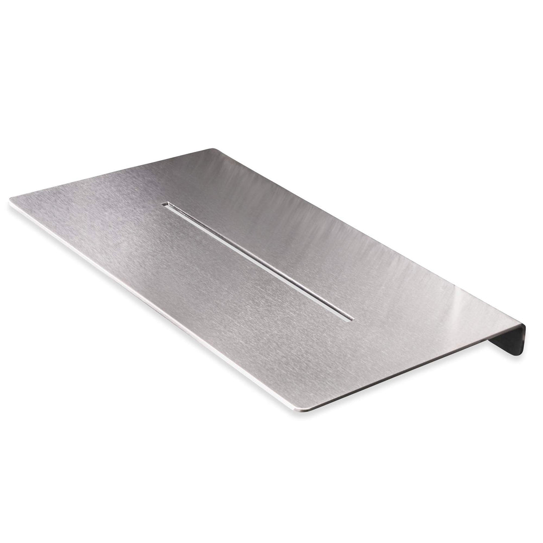 PHOS Design, DA200, 20 cm breite Duschablage, Edelstahl gebürstet, sichere Verschraubung, Badablage,