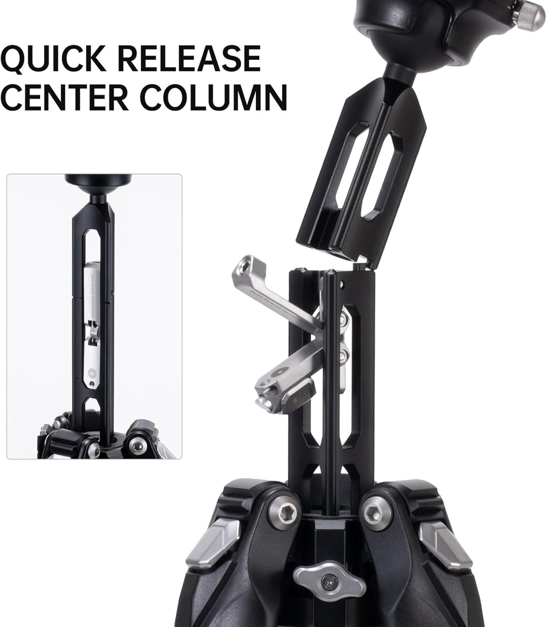 FALCAM TreeRoot T00A4301 Schnellverschluss-Reisestativ-Set, FALCAM F38 Pro, Kohlefaser-Reisestativ m
