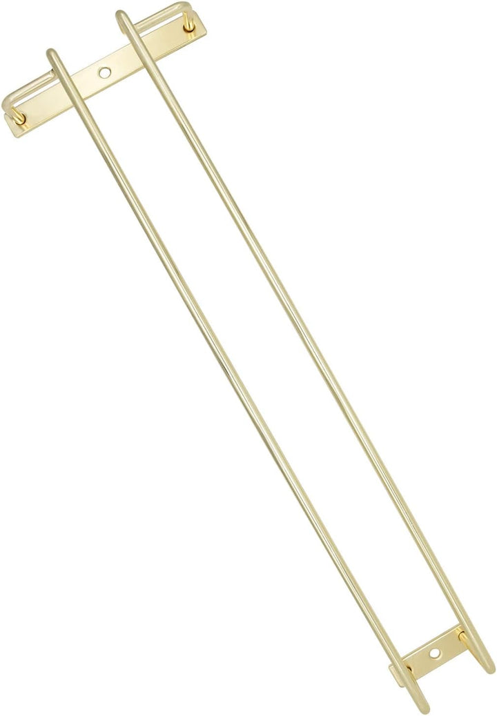 Weinglas-Regal, 35,6 cm, goldfarben, unter dem Schrank, Stielgläser, Weinglashalter für Bar, Küche (