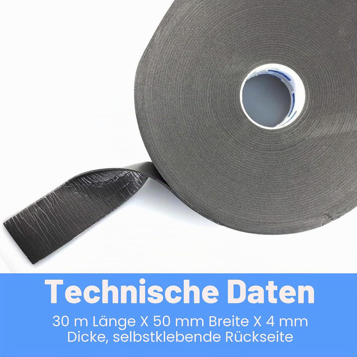 50mm x 30m BLUE DOLPHIN akustisches schalldämmendes Klebeband Trennwandband Entkopplung, 50mm x 30m