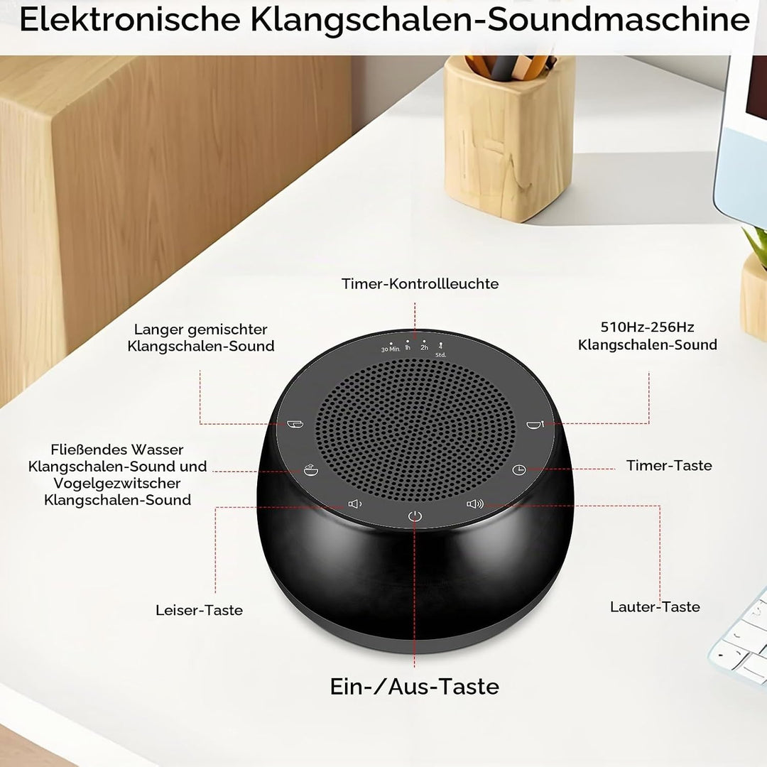 Meditationsschalen Klangmaschine, Tibetische Klangschale Elektrisch 7 Klangschalen Grössen für Medit