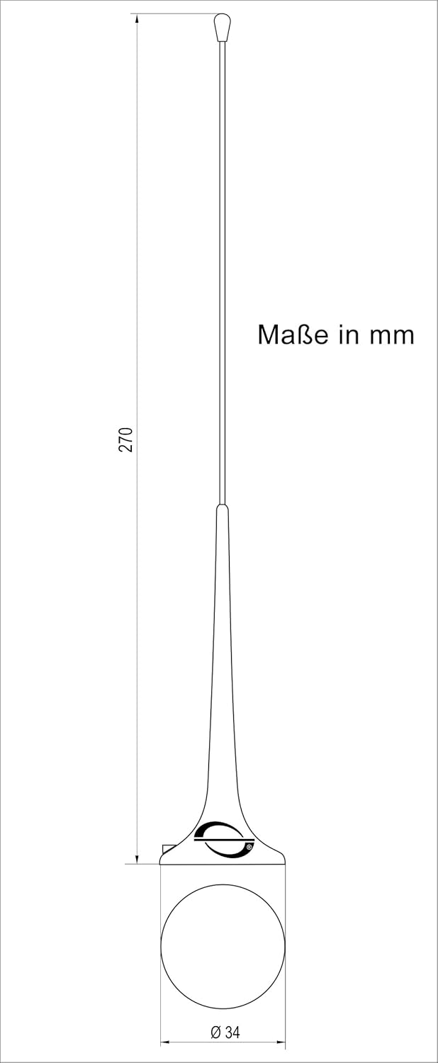 ATTB 4403.80 Magnethaftantenne (DAB+), Antennentechnik Bad Blankenburg, DAB+ Antenne, Magnetfussante