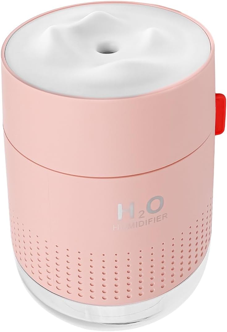 Per USB Wiederaufladbarer Mini-Luftbefeuchter Mit LCD-Stimmungsbeleuchtung 500 Ml Tragbarer Luftbefe
