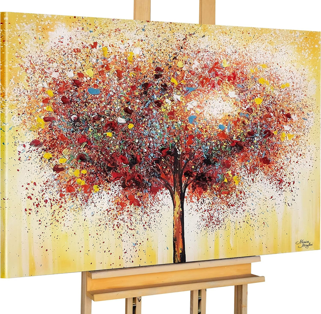 Monica Mirafiori I 100% HANDGEMALT I Gemälde Tree of the Year 90x60cm | Gemälde Handgemalt | Acrylge