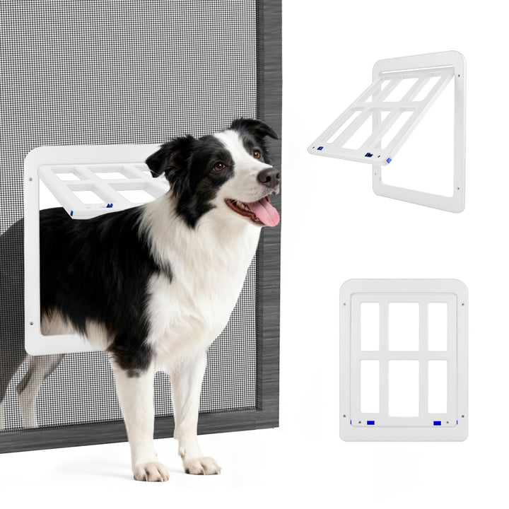 PETLESO Haustierklappe für Fliegengitter Hundeklappe mit Magneten Katzenklappe Fliegengittertür Einf