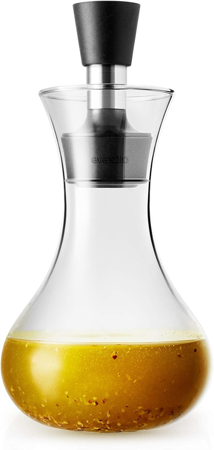 EVA SOLO | Dressing-Shaker | Tropffrei | 0,25 Liter | Ausgussdeckel | Transparent/Schwarz [Energiekl