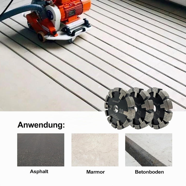 GVHAKG Schutzzähne Tuck Point Diamantsägeblatt zum Trockenschneiden von genutetem mittelhartem Beton