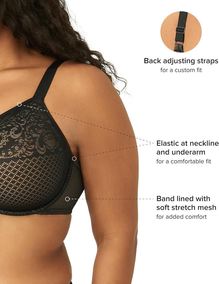 Wacoal Damen Visual Effects Bügel Minimizer-BH 70D Schwarz, 70D Schwarz